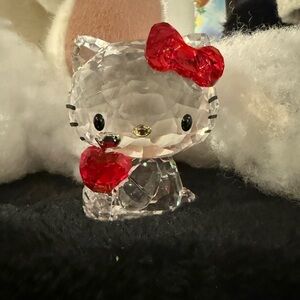 Swarovski Crystal Figurine with Red Accents